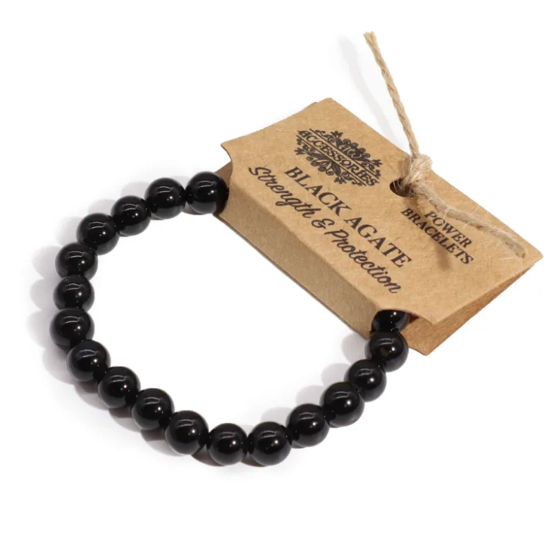 Energetický Náramok - Achát Čierny