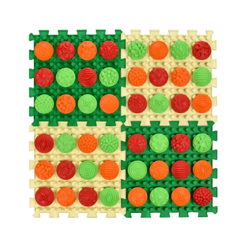 Masážna podložka Ortek Mix Puzzle – 4 dielov + 4 sád modulov Vzory