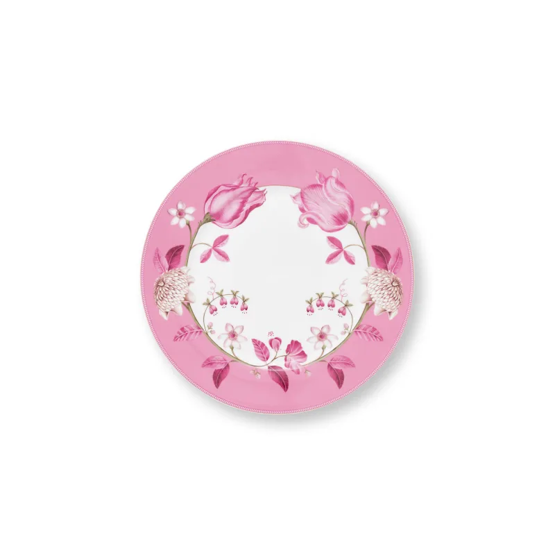 Pip Studio Jolie Tulip talíř ∅32cm, růžový