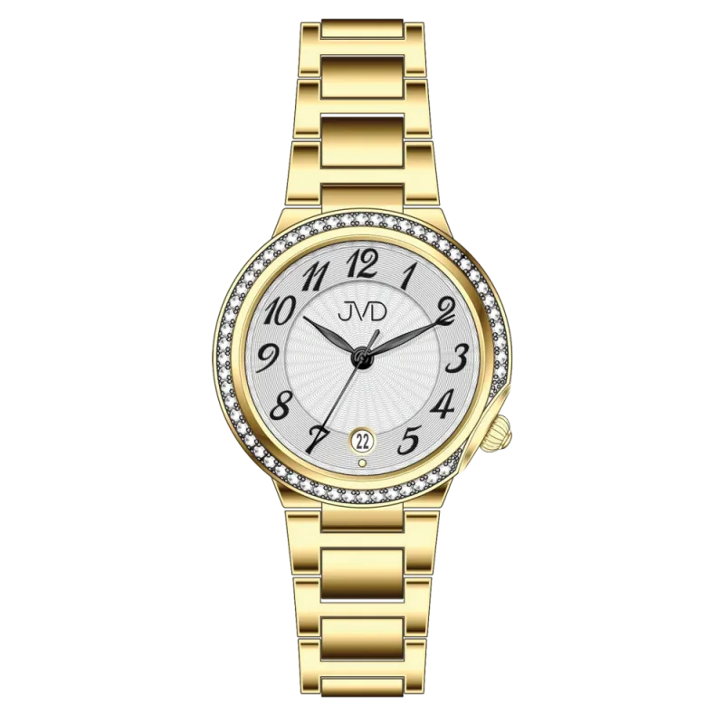 JVD Dámské kulaté náramkové elegantní šperkové hodinky JVD JG1037.3