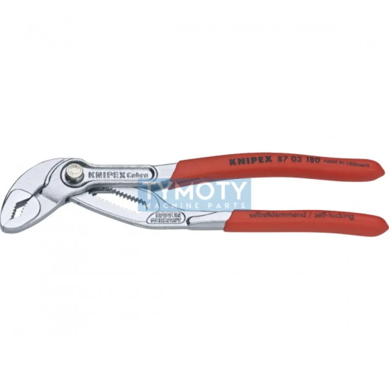 KNIPEX 87 03 180 Kliešte na vodné čerpadlá Hightech , plastové návleky, chrómované 180