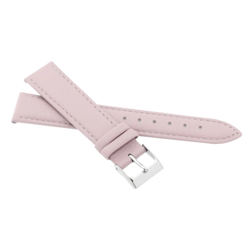 JVD Unisex růžový kožený řemínek na hodinky R41426/16