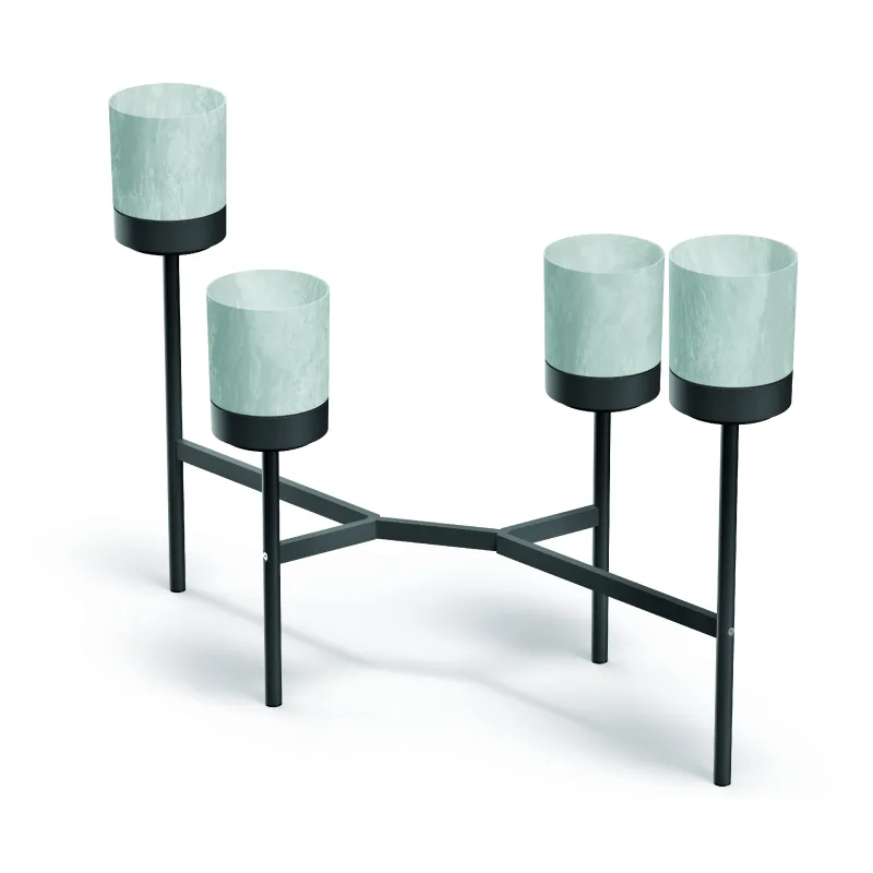 Prosperplast s.r.o. Stojan na kvety vrátane kvetináčov BLOOMIE STAND šedý betón 125cm IKD4L-422U