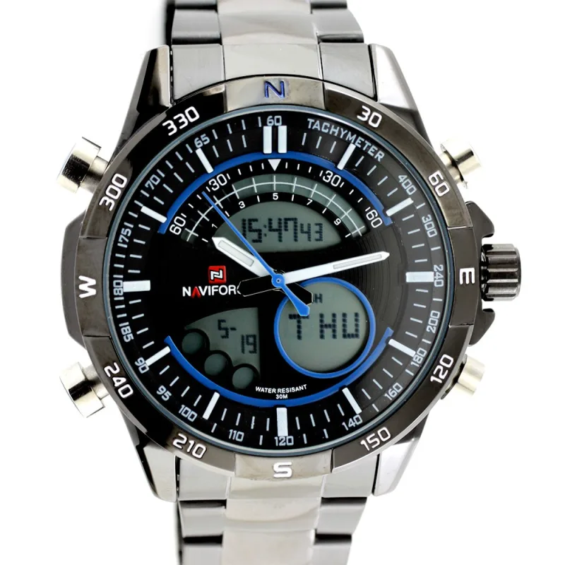 MPM Sportovní pánské hodinky s barevnými detaily na číselníku W01X.10866.C