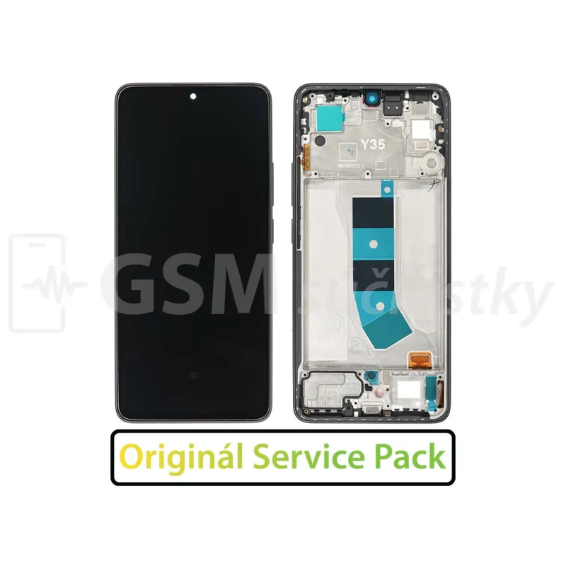 LCD Displej + Dotykové sklo + Rám Xiaomi Redmi Note 13 4G - originál Farba: Čierna