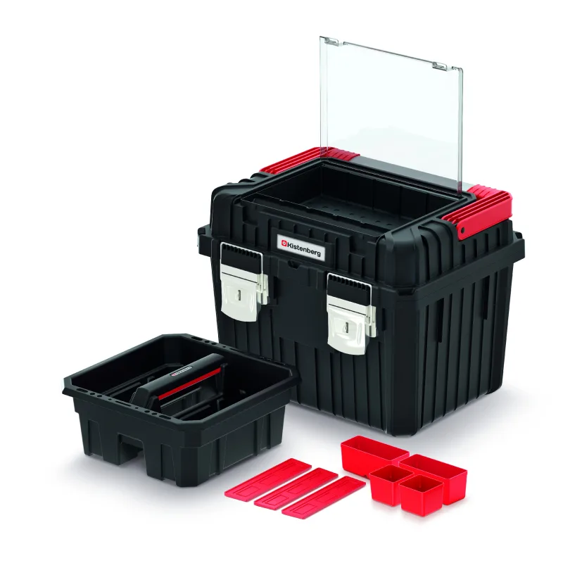 Kistenberg Kufor na náradie organizéry aj vo veku HEAVY 445x360x337mm, čierny KHVA453535BSM-S411