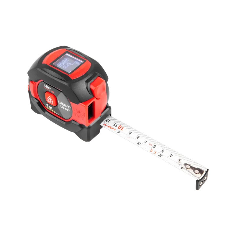 Digitálny meter vzdialenosti Uni-T LM40T výsuvny meter 5m, plus laserové meranie do 40m