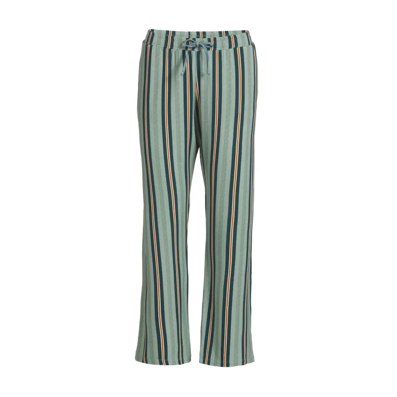 Pip Studio Babbet dlouhé kalhoty Blurred Lines, zelené