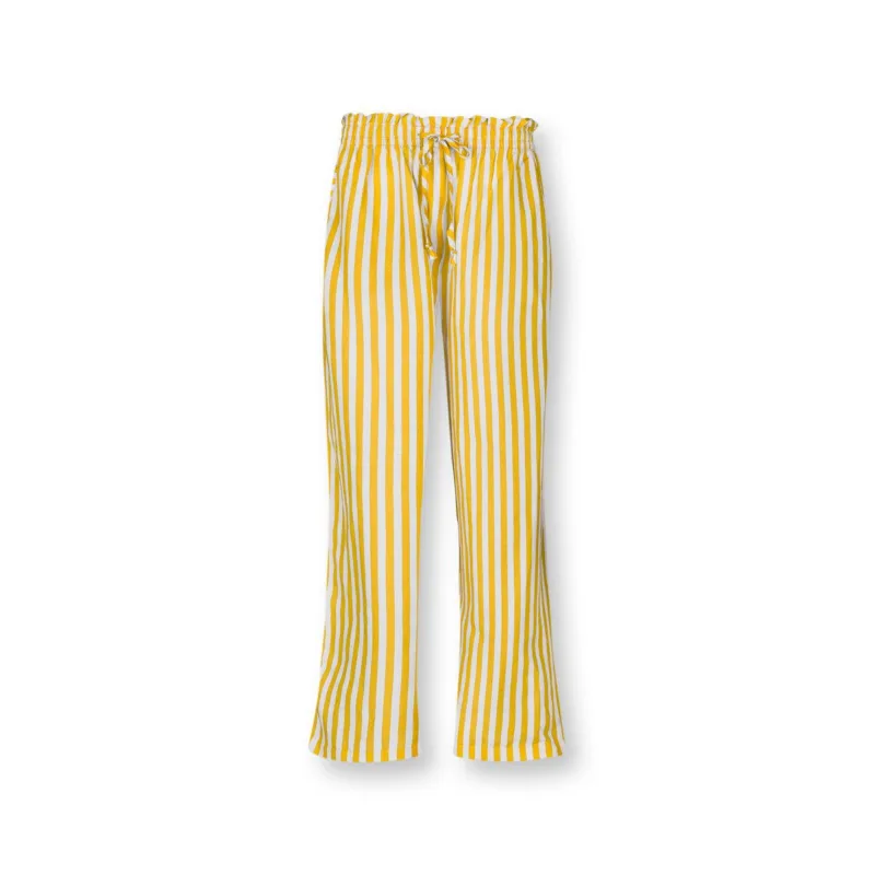 Pip Studio Bernice Dlouhé kalhoty Sumo Stripe, žluté
