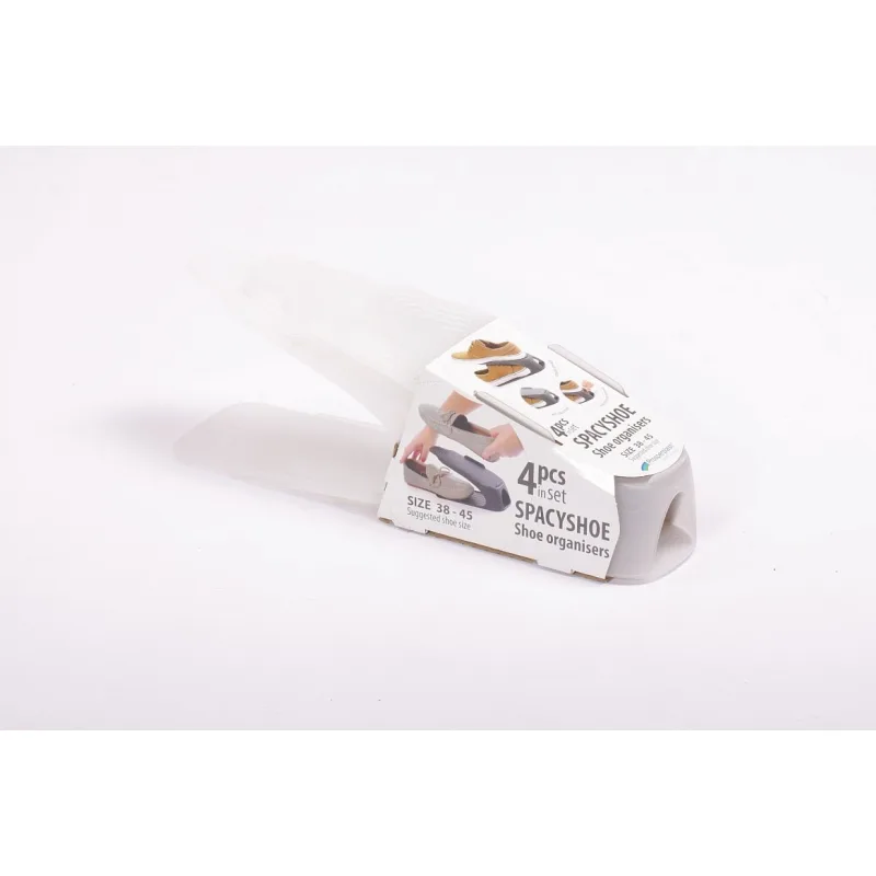 Prosperplast s.r.o. Sada organizérov na topánky veľkosť 38-45 farba transparentná v balení 4 kusy