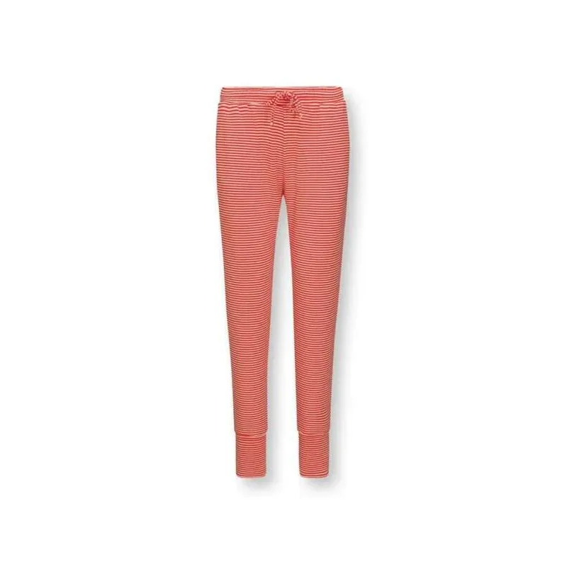 Pip Studio Bobien dlouhé kalhoty Little Sumo Stripe, coral