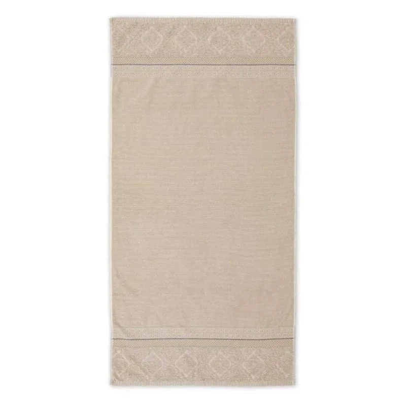 Pip Studio Soft Zellige bavlněná froté osuška khaki 70x140 cm