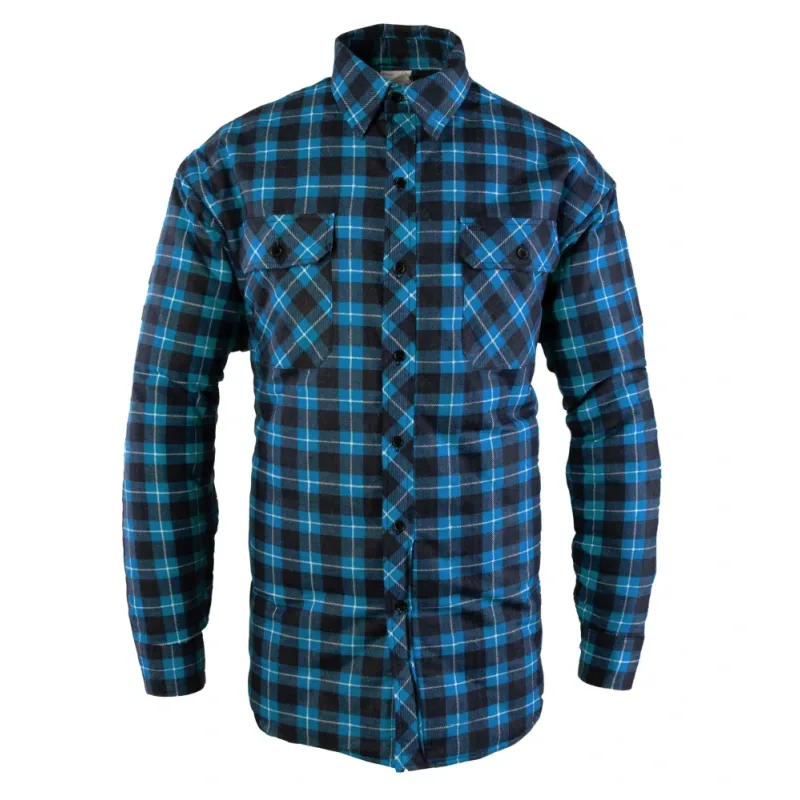 Polstar BONO zateplená flanelová košeľa blue