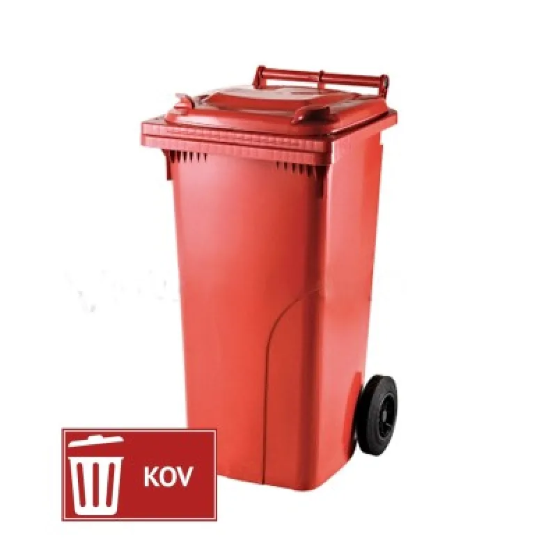 Meva Plastová popolnica 120l červená