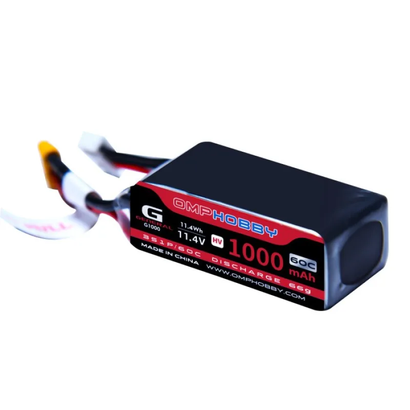 OMP 11.4V Lithium baterie 60C 1000mAh