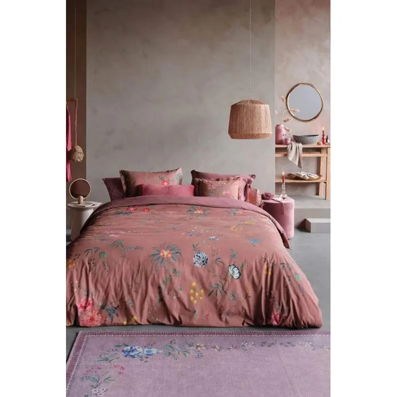 Pip Studio perkálové povlečení Fleur Grandeur růžové 200x200 +2x 70x90 cm