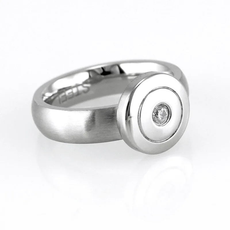 MPM Prsten z chirurgické oceli Ring 7615 - size 57