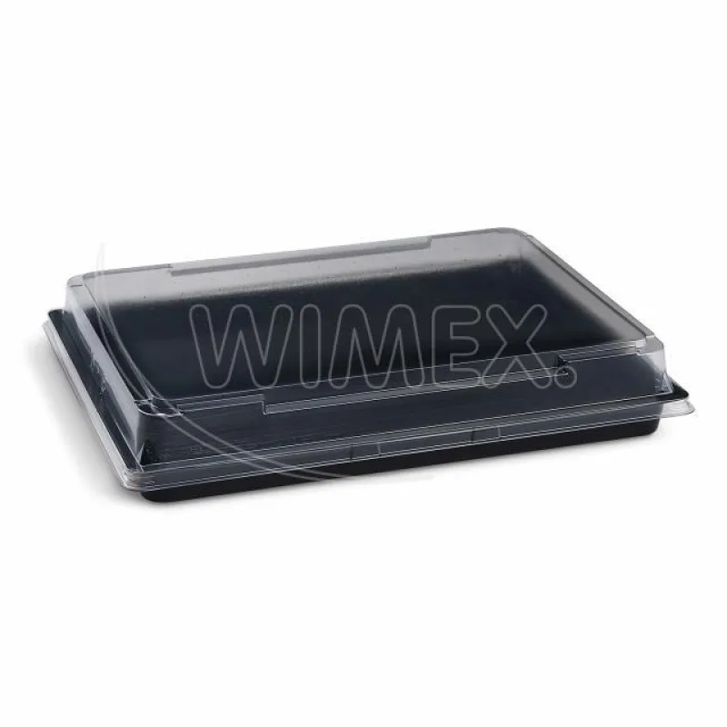 Miska na Sushi (PET) černá 255 x 185 x 20 mm [200 sad] (74414)