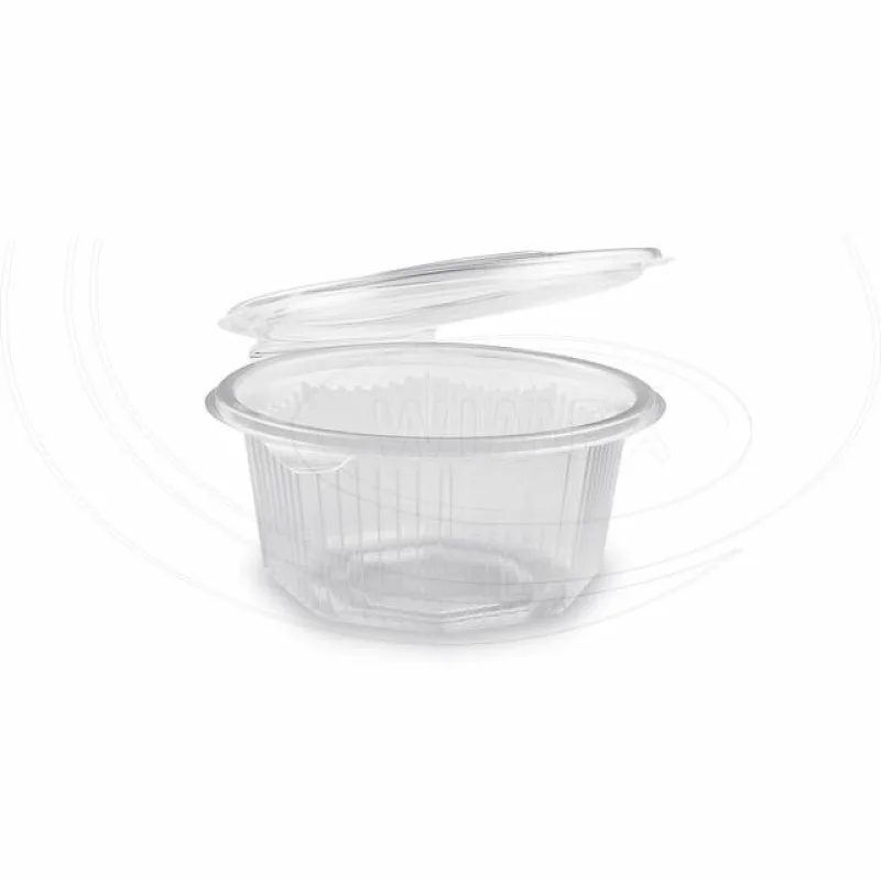 Miska osmiboká průhledná s víčkem 500 ml (PP) [50 ks] (PP805)