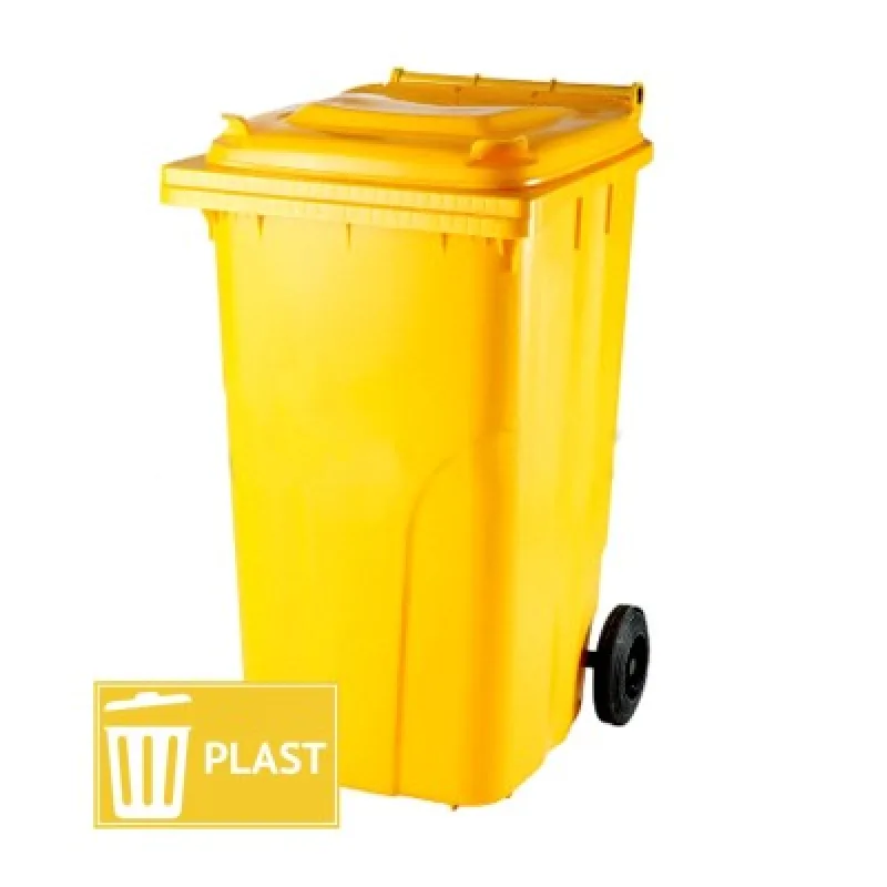 Meva Plastová popolnica 240l - žltá