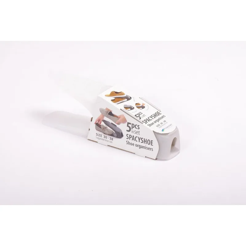Prosperplast s.r.o. Sada organizérov na topánky veľkosť 30-38 farba transparentná v balení 5 ks