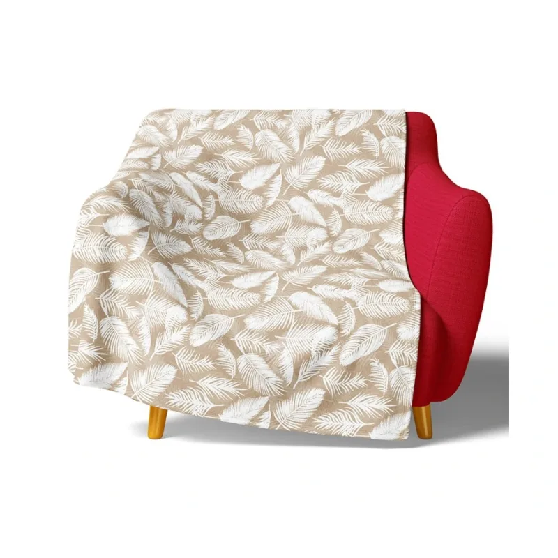 Mikroplyšová deka Biele Pierka 150x200 cm