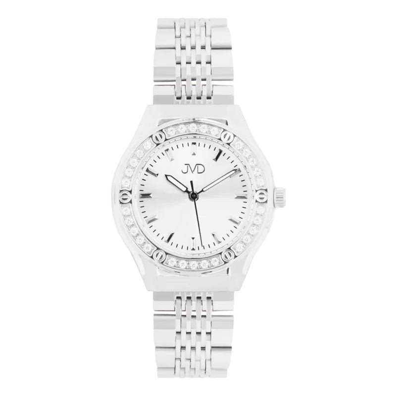 JVD Dámské stříbrné náramkové designové hodinky JVD JZ214.1