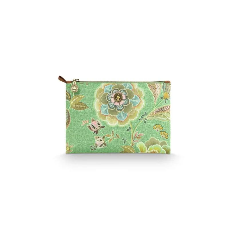 Pip Studio Charly Matata kosmetický pouch, zelený