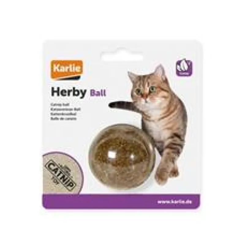 Hračka kočka Koule s šantou kočičí KAR 1ks/5cm