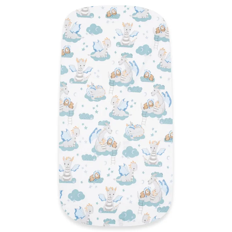Bavlnené prestieradlo do kočíka New Baby Dráčik 35x75 cm