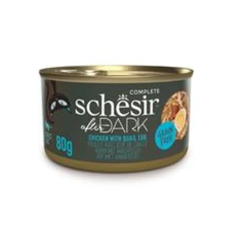 Schesir Cat konz. After Dark Wholefood kuře/vejce 80g 80 g