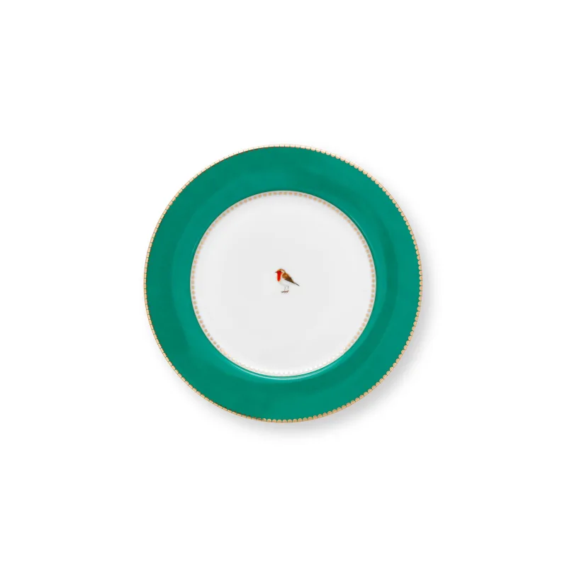 Pip Studio Love Birds talíř Ø21cm, zelený