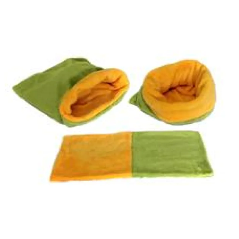 Marysa pelíšek 3v1 pro štěňátka/koťátka, zelený/žlutý