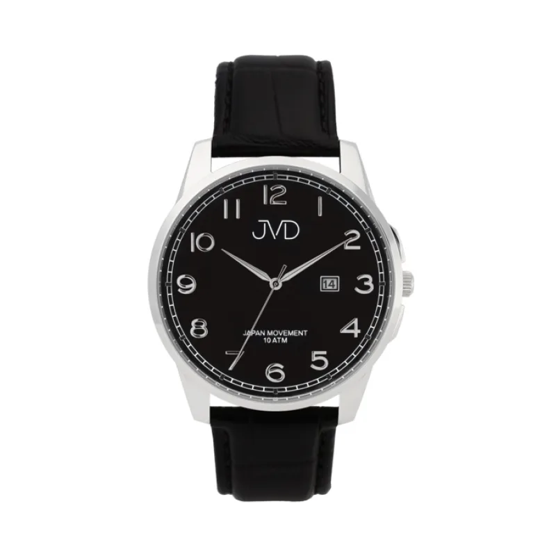 Pánské luxusní vodotěsné náramkové hodinky JVD J1112.3 na koženém pásku