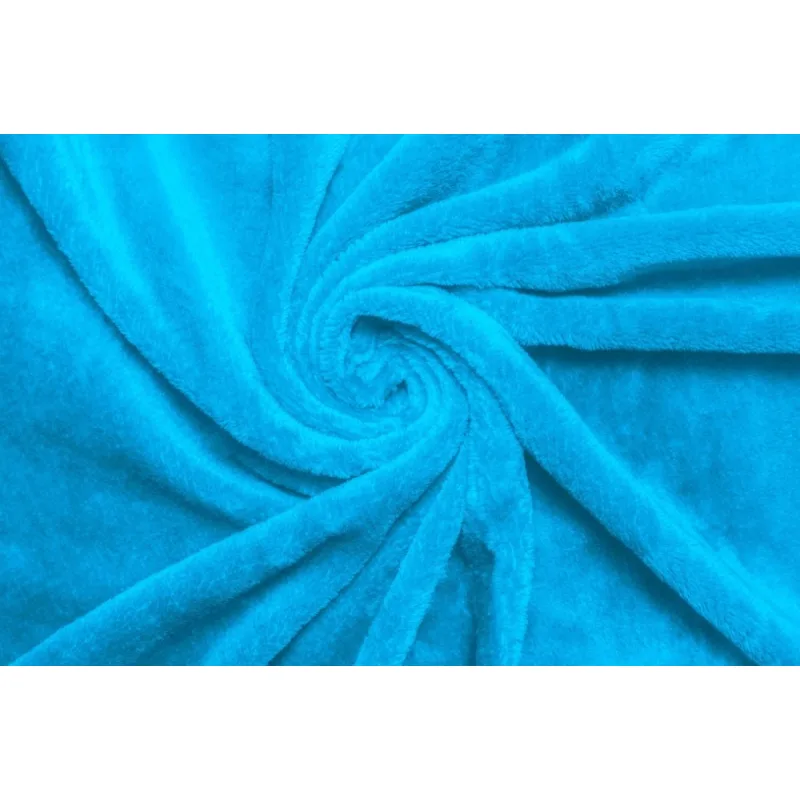 Mikroflanel napínacie prestieradlo - tyrkysová 180x200 cm