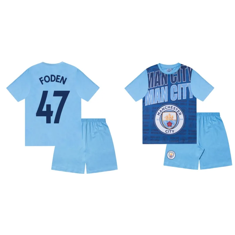 Manchester City Phil FODEN pyžamo modré detské - SKLADOM