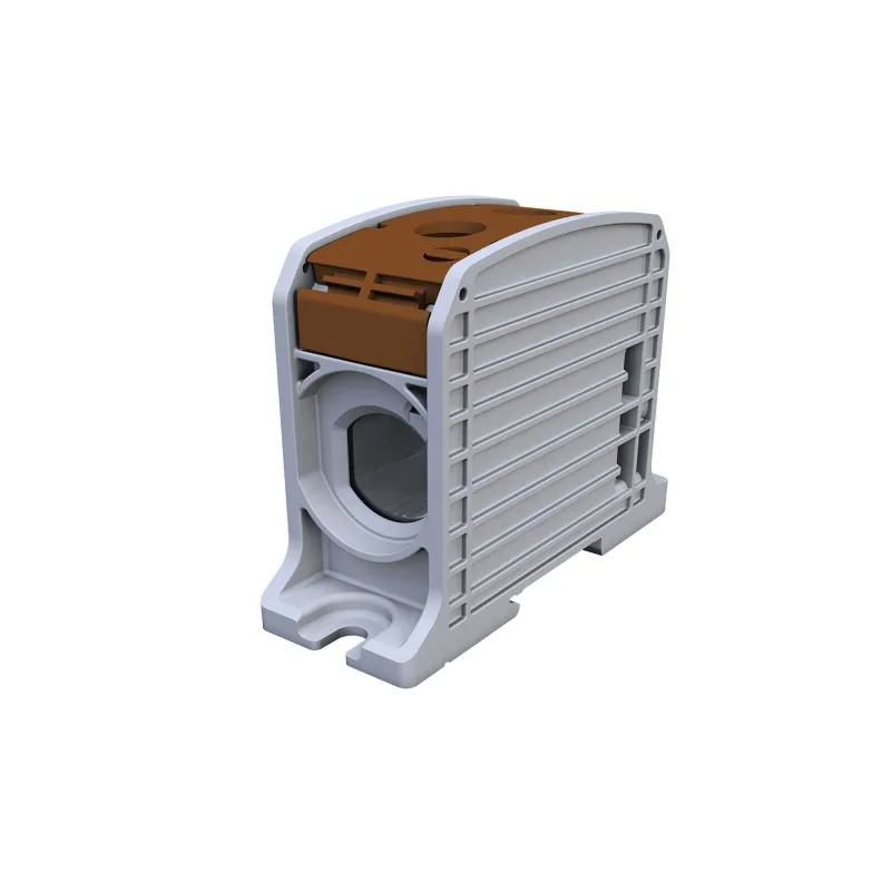 Univerzálna svorka SIMBLOCK STB 185 hnedá Al/Cu 1x185mm2 jednopólová, 2 otvory