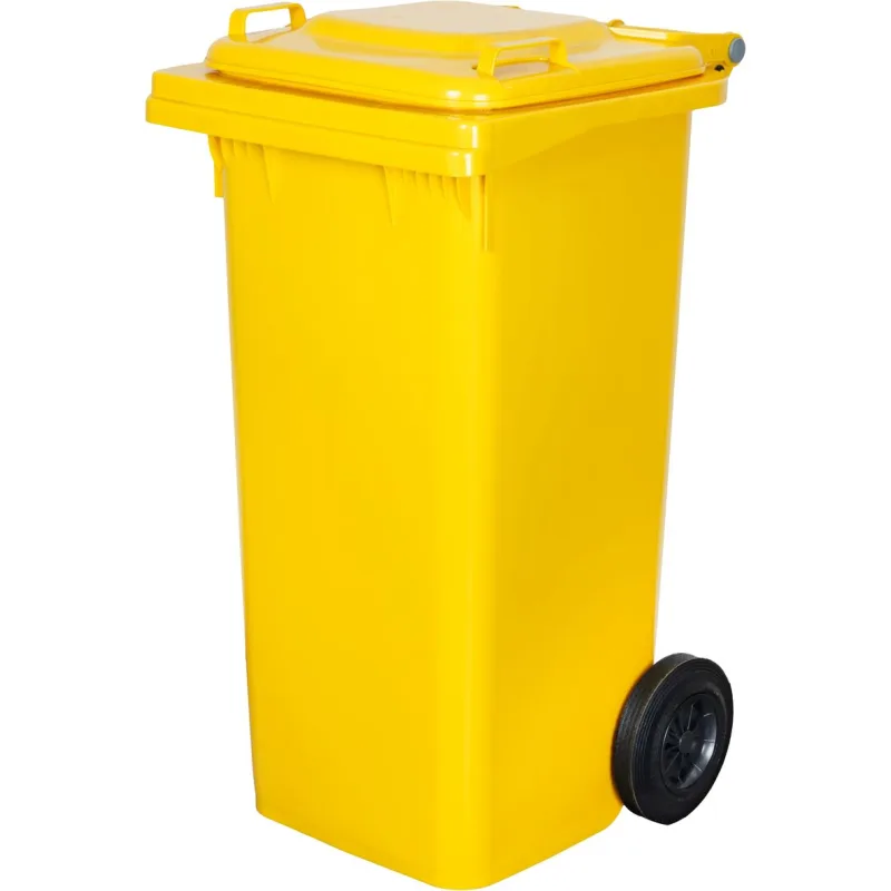 Smetná nádoba ICS GB2 120 l, plastová, žltá, HDPE