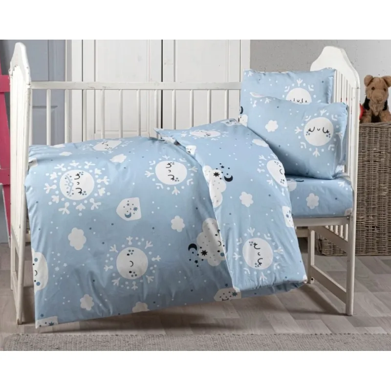 Bavlnené detské obliečky sen modrý 140x200/70x90 cm