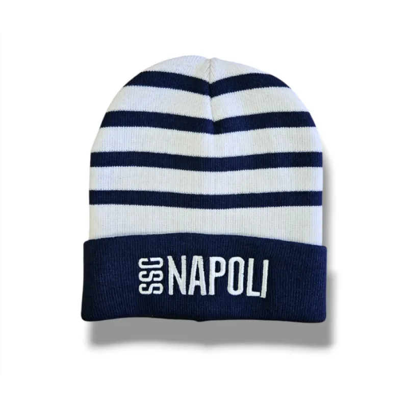 SSC Neapol zimná čiapka bielo-modrá