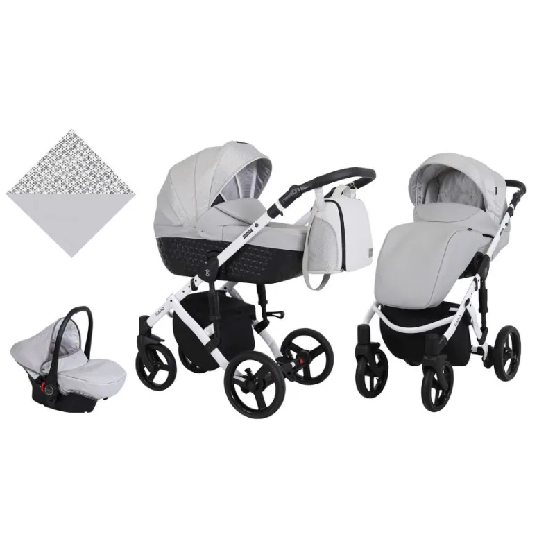 Kočík Kunert Tiaro white frame 3v1 - 05