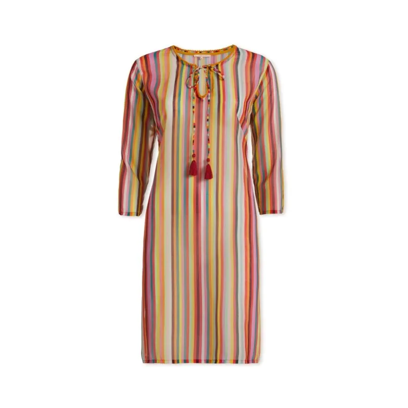 Pip Studio šaty Jambo Rainbow Stripe Multi, barevné