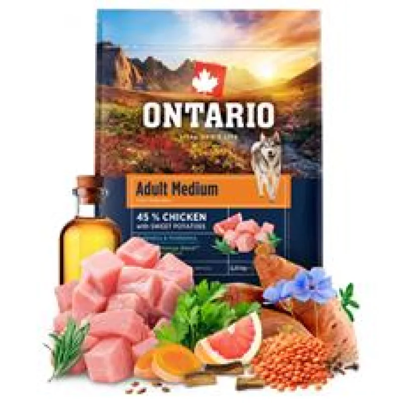 Ontario Adult Medium Chicken & Sweet Potatoes 2,25g
