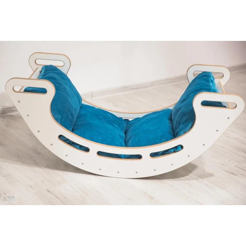 DAPAL Vankúš premium do Montessori hojdačky XL tmavo tyrkysový 1120 × 510 × 50 mm