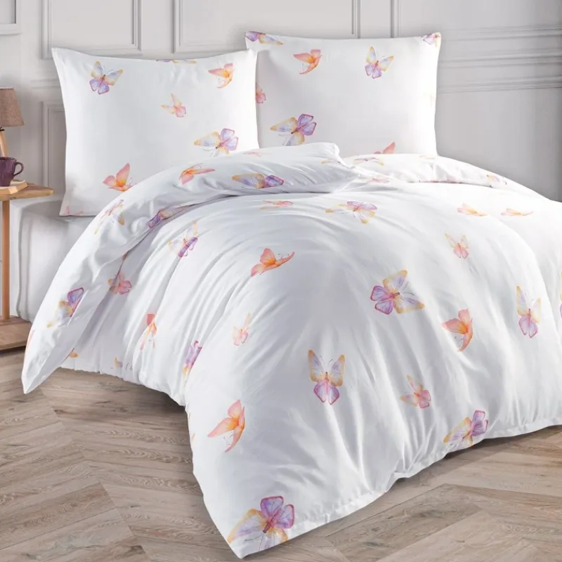 Saténové obliečky Flutter 160x200/2x70x80 cm