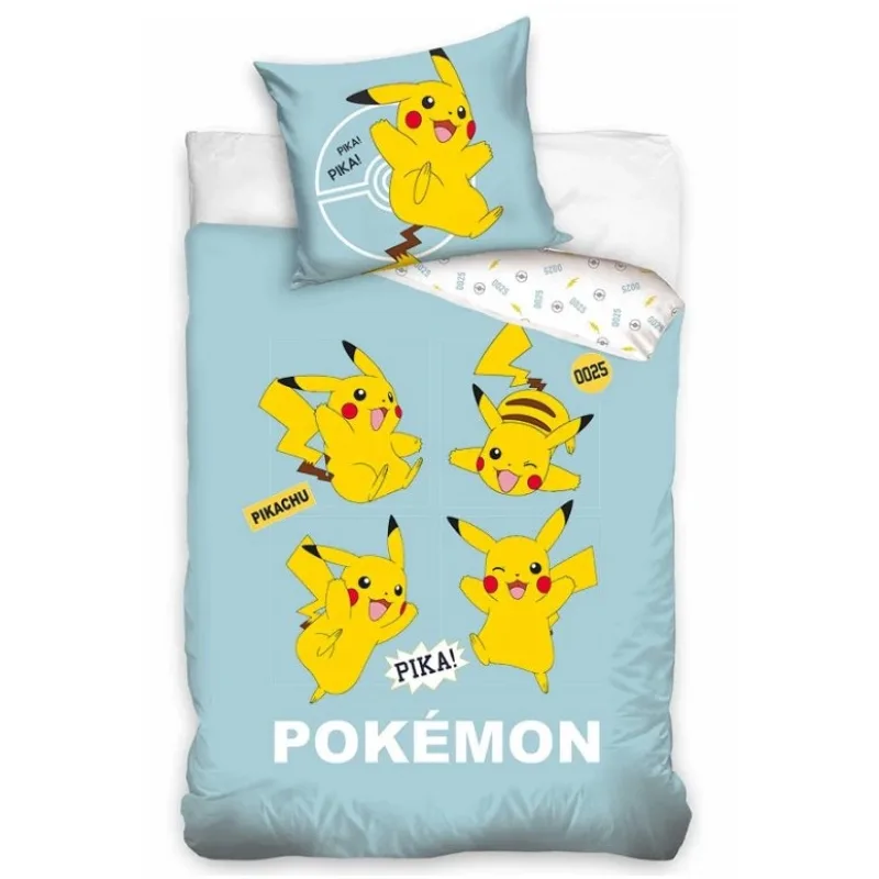 Detské obliečky Pokémon Pika Pika Pikachu 140x200/70x90 cm