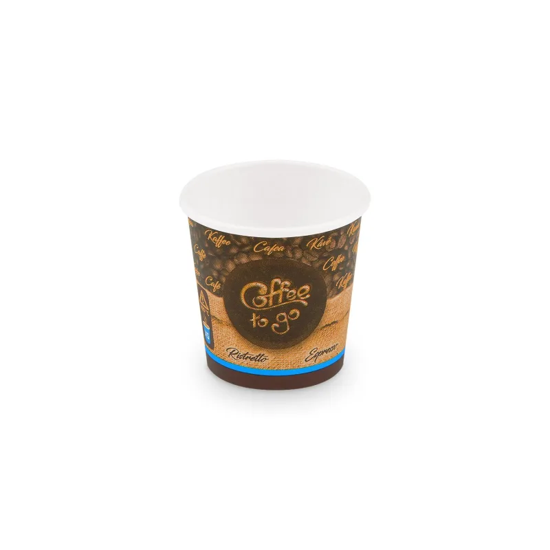 Papírový kelímek "Coffee to go" 110 ml, XS (Ø 62 mm) [50 ks] (76611) 3N
