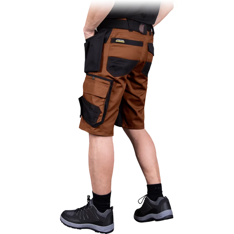 Leber&Hollman HARVER-TS BRB pánske kraťasy Brown/Black S-3XL