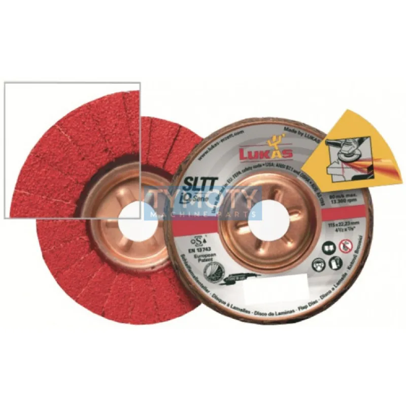 Brúsiaci lamelový kotúč Turbo, LUKAS, 125 Ceramic 60/iQ SLTT