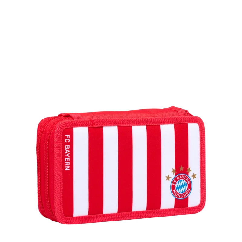 FC Bayern München - Bayern Mníchov plnený peračník dvojitý červeno-biely